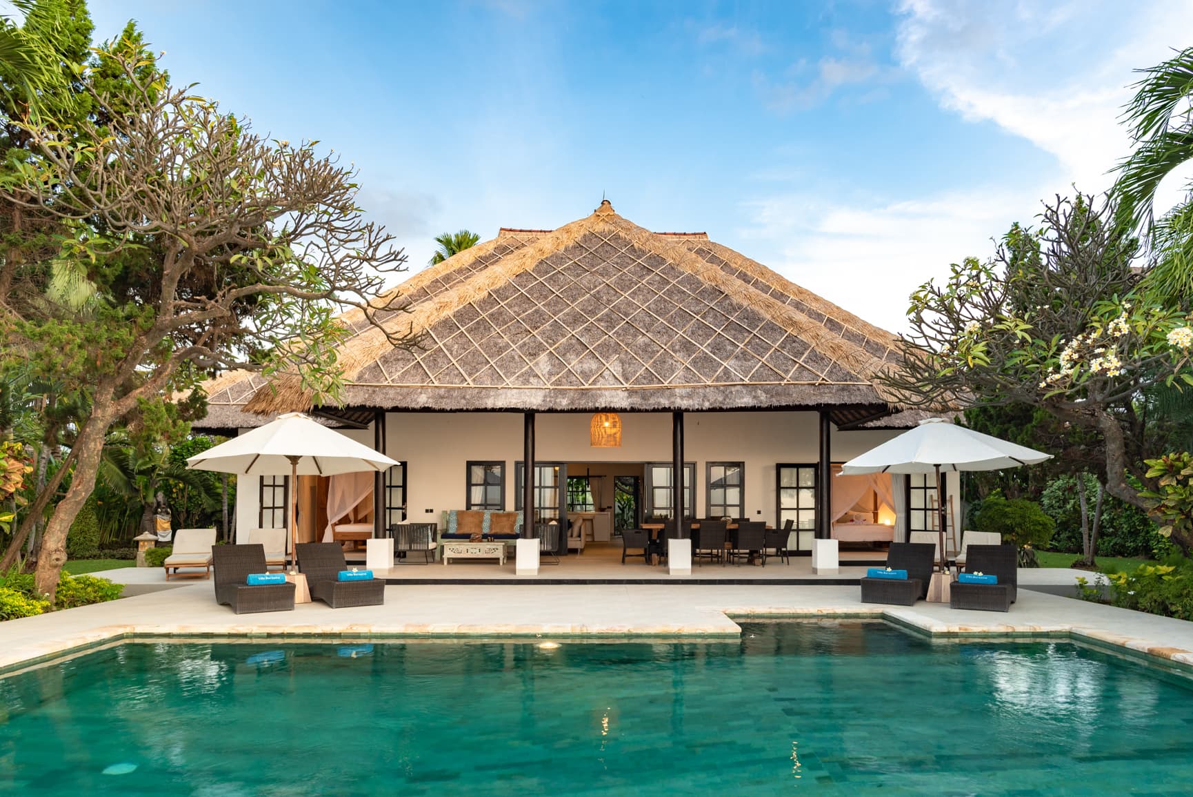 Villa Bersama seen from the beach